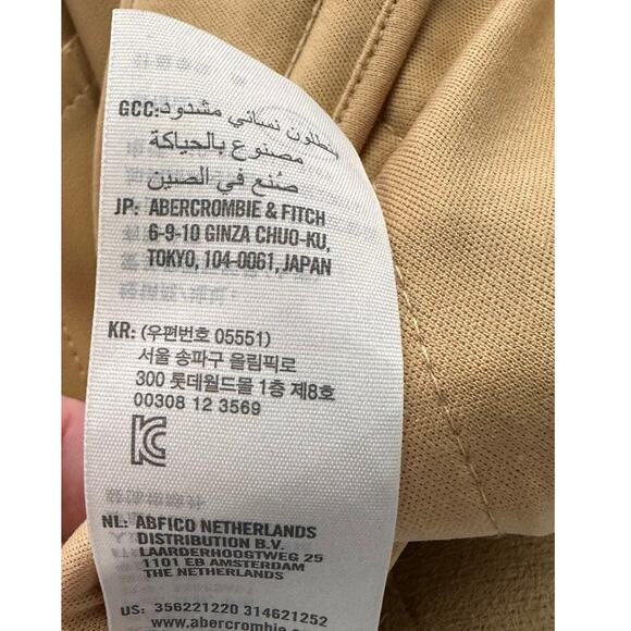 Hollister High Rise Tan Brown Faux Leather Size 5R W27 Pants - Picture 7 of 9